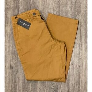 NWT Spier & Mackay Pants Mens 36x30 Contemporary Khaki Camel Chino Trousers